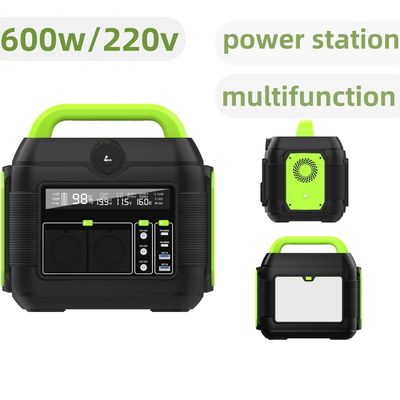เครื่องผลิตพลังงานแสงอาทิตย์แบบพกพา 600W สําหรับโรงไฟฟ้าเคลื่อนที่ S6 สามารถชาร์จใหม่และเบา
