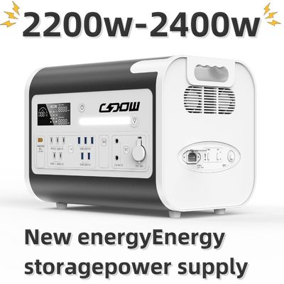 2200W การผลิตพลังงานแบบคงที่ LiFePO4 โรงไฟฟ้าพลังแสงอาทิตย์ที่มีกําลังขับเคลื่อน 4000W