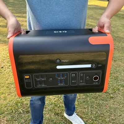 AC Pure Sine Wave Output Waveform 2000W LiFePO4 แบตเตอรี่ แหล่งพลังงานมือถือ