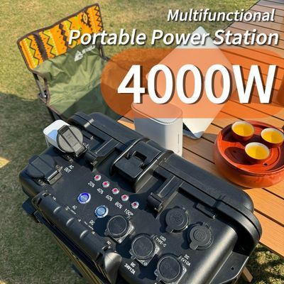 4000W โซลาร์ แบคเกปเจนเนอเรตเตอร์ สถานที่พลังงานพกพาที่มีแสงจอ
