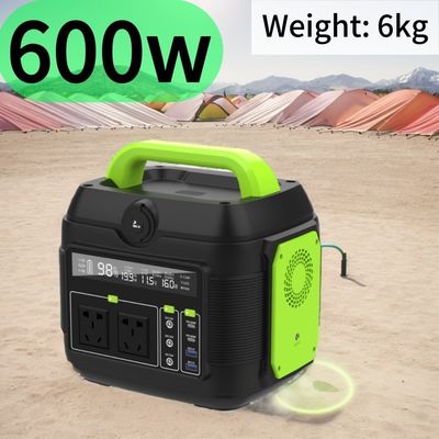 576wh สถานไฟฟ้าพกพา 600W 300W 200W โจ๊กเนอร์สํารองแสงอาทิตย์