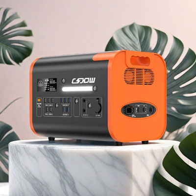 สถานที่พลังงานแสงอาทิตย์พกพากลางแจ้งขนาดใหญ่ 2200W 2048wh สําหรับการตั้งแคมป์ฉุกเฉิน