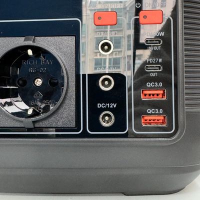 288wh โรงไฟฟ้าพลังแสงอาทิตย์หลากหลายฟังก์ชัน ความจุ 576wh และการชาร์จ 600W