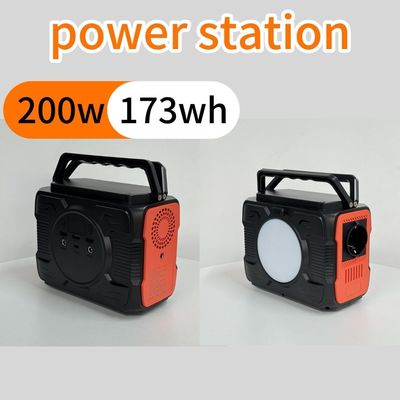โรงไฟฟ้าพกพา 110V/220V เครื่องผลิตพลังงานแสงอาทิตย์เคลื่อนที่ 200W
