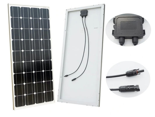 วัสดุคริสตัลเดียว แผ่นแสงอาทิตย์แสงอาทิตย์ 500W สําหรับระบบแสงอาทิตย์