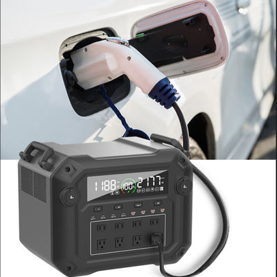 3600W สาธารณรงไฟฟ้าแบบพกพาที่มีคลื่นไซน์บริสุทธิ์ LiFePO4 เซลล์เอเนอร์จี สะสม BMS แบตเตอรี่