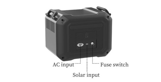 3600W สาธารณรงไฟฟ้าแบบพกพาที่มีคลื่นไซน์บริสุทธิ์ LiFePO4 เซลล์เอเนอร์จี สะสม BMS แบตเตอรี่