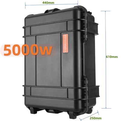 เครื่องชาร์จกลุ่มแบตเตอรี่ลิทธิียมฉุกเฉิน 5000W พร้อมระบบพลังแสงอาทิตย์ชาร์จ USB