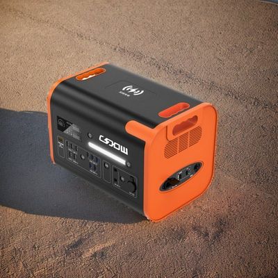 LiFePO4 แบตเตอรี่ฉุกเฉิน แคมปิ้ง โจรไฟฟ้าแสงอาทิตย์ 1000W 2200W สถานไฟฟ้าพกพา
