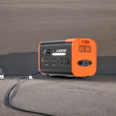 LiFePO4 แบตเตอรี่ฉุกเฉิน แคมปิ้ง โจรไฟฟ้าแสงอาทิตย์ 1000W 2200W สถานไฟฟ้าพกพา