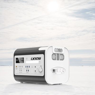 แบตเตอรี่ถอดถอด 2000W สถานที่พลังงานแสงอาทิตย์พกพาสําหรับการจําหน่ายพลังงานฉุกเฉิน