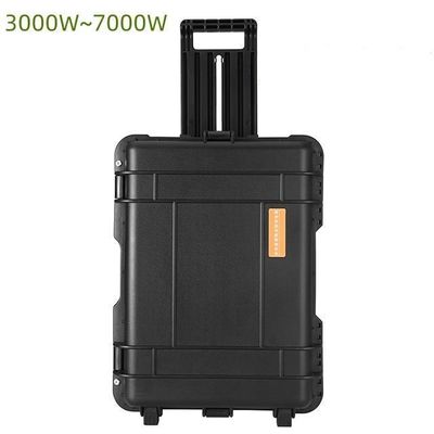 AC อัตราผลิตคลื่นไซน์บริสุทธิ์ 6000W สถานไฟฟ้าพกพา ทนทานและกันน้ําสําหรับการตั้งแคมป์