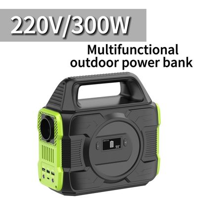 300W 220V แหล่งชาร์จแสงอาทิตย์ เหรียญสมบัติสําหรับบ้าน แคมป์ฉุกเฉิน แบตเตอรี่ลิตยูม พกพา