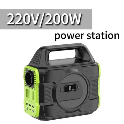 สถานไฟฟ้าพกพา 200W โซลาร์เจนเนอเรเตอร์ แบตเตอรี่ลิธีอุปกรณ์ไฟฟ้าธนาคารพลังงาน S2X-173