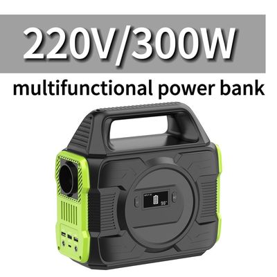 โรงไฟฟ้าพกพา 110V 220V 300W ที่สามารถนําไปใช้ใหม่ได้ เครื่องผลิตพลังงานแสงอาทิตย์ แบงก์พลังงาน