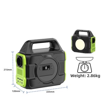 เครื่องผลิตพลังแสงอาทิตย์พกพา 300W ที่สามารถปรับสีได้ พร้อมแบตเตอรี่และอินเวอร์เตอร์ที่ถอดได้