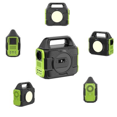 เครื่องผลิตพลังแสงอาทิตย์พกพา 300W ที่สามารถปรับสีได้ พร้อมแบตเตอรี่และอินเวอร์เตอร์ที่ถอดได้