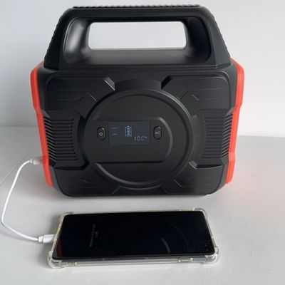 เครื่องกําเนิดพลังงานแสงอาทิตย์ 300W เครื่องกําเนิดพลังงานเคลื่อนที่พกพาสําหรับระเบียงฉุกเฉินกลางแจ้ง RV