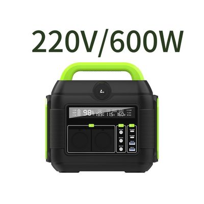 แบตเตอรี่ถอดได้ 600W ลิทธิียม 110V 220V ค่ายมินิ พกพา AC Outlets Power Bank