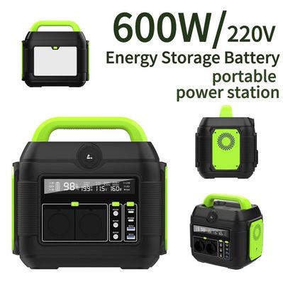ธนาคารพลังงานพกพาหลายฟังก์ชัน 500W พร้อมสายพาน AC 600W