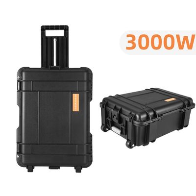 แบตเตอรี่ LiFePO4 3000W2048wh สถานที่พลังงานพกพาสําหรับธนาคารชาร์จรถไฟฟ้า