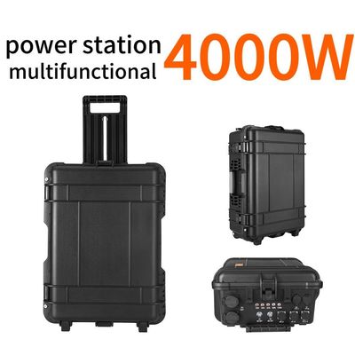 สถานไฟฟ้าพลังแสงอาทิตย์แบบพับได้ 4000W ความจุขนาดใหญ่ และอุปกรณ์ชาร์จ 54V12A