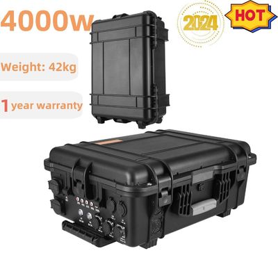 เครื่องผลิตพลังแสงอาทิตย์พกพาขนาดใหญ่ 3000W 4000W สําหรับรถยนต์ RV และภายนอก เวลาชาร์จ 6-7 ชั่วโมง