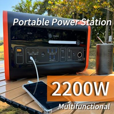 AC Pure Sine Wave Output 2200W/2048wh/40ah เครื่องผลิตพลังงานแสงอาทิตย์ แคมป์ สถานีไฟฟ้าพกพา