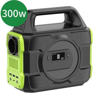 แบตเตอรี่ลิตียม 300W 288Wh สถานที่พลังงานพกพาหลายฟังก์ชัน พร้อมจอ LCD