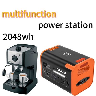 2200W/2048wh 40ah Outdoor Adventure โทรศัพท์พกพาไฟฟ้ากับและอายุการใช้งานที่ยั่งยืน