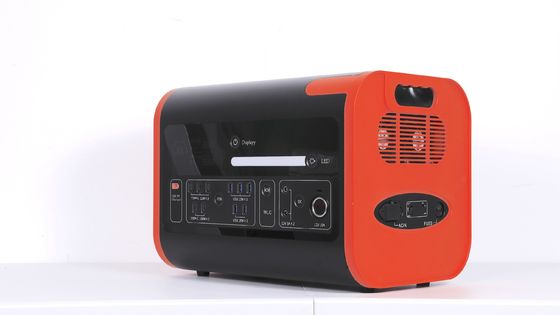 2200W40ah เครื่องชาร์จไร้สาย โรงไฟฟ้าเก็บพลังงานแสงอาทิตย์ สีส้มร้อน สีดํา