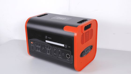 2200W40ah เครื่องชาร์จไร้สาย โรงไฟฟ้าเก็บพลังงานแสงอาทิตย์ สีส้มร้อน สีดํา
