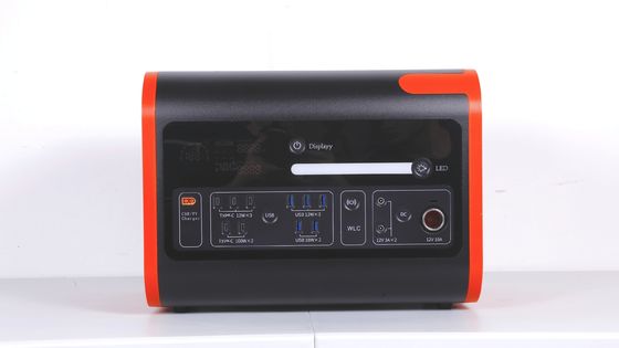 2200W40ah เครื่องชาร์จไร้สาย โรงไฟฟ้าเก็บพลังงานแสงอาทิตย์ สีส้มร้อน สีดํา