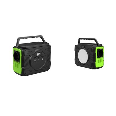 สถานไฟฟ้าพลังแสงอาทิตย์แบบพกพา 200W พร้อมไฟ LED AC Output Power 5V-20V/2A Adapter Input