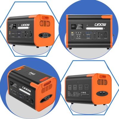 เครื่องไฟฟ้าฉุกเฉินพกพาชาร์จเร็ว 1500W พร้อมการออกแบบการป้องกันความปลอดภัยหลายแบบ