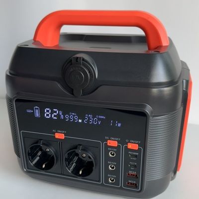 600W แบตเตอรี่ลิเดียม พลังงานสําหรับตลาด Aii USB ประเภท C DC และ AC Output