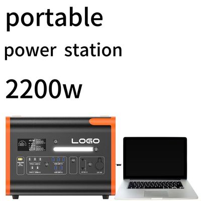 2200W110/220V สีส้มกับสีดํา เงียบ ภายนอกบ้าน พลังงานฉุกเฉินและทนทาน