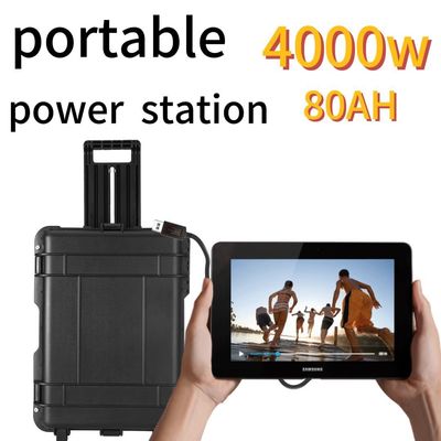 4000W80ah/UPS Pure Sine Wave BMS ระบบที่ใช้แบตเตอรี่สําหรับการแก้ไขพลังงานแบบพกพา