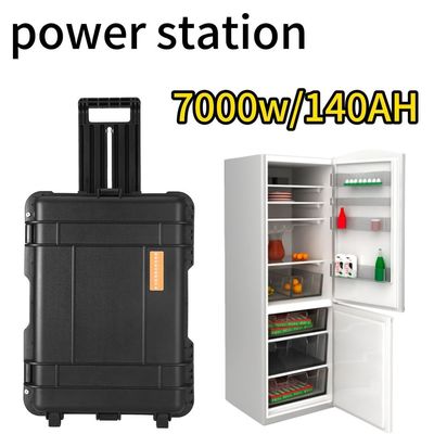 แอนซี อัตราการออกคลื่นไซน์บริสุทธิ์ 7000W สถานไฟฟ้าพลังแสงอาทิตย์พกพาสําหรับการชาร์จภายนอกและกริด