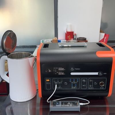 2200W/2048wh สถานีพลังงานพกพาที่มีบ้านกันไฟและ Inverter คลื่นไซน์บริสุทธิ์