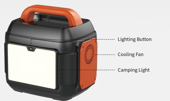 600W/576wh สถานไฟฟ้าฉุกเฉินสําหรับการแก้ไขการจําหน่ายพลังงานภายนอกและบ้าน
