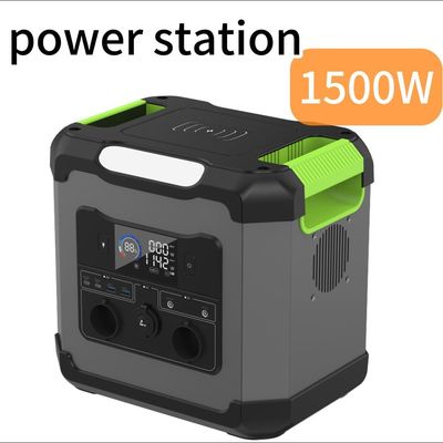 สถานที่พลังงานเคลื่อนที่พกพา 1500W-1344wh ที่มีหลายฟังก์ชันสําหรับความพร้อมฉุกเฉิน