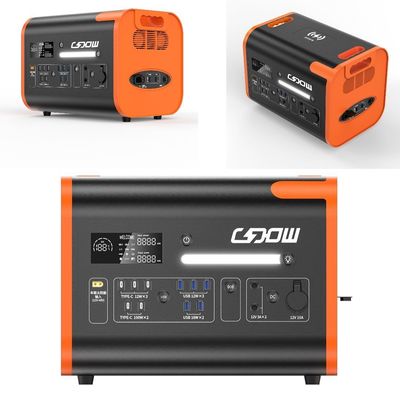 LiFePO4 พลังงาน 2200W/2400W โซลาร์เจนเนอเรเตอร์ โรงไฟฟ้าพกพา อายุการใช้งาน 2000 ครั้ง