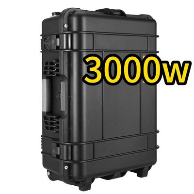 3000W/3000wh พกพา พลังงานเก็บพลังงาน สถานีพลังงาน ABS สารสกัดกระเป๋าสําหรับการเดินทาง