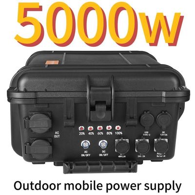 ป้องกันอุณหภูมิต่ํา 5000W AC LiFePO4 โจ๊กเนอร์แสงอาทิตย์สําหรับครัวเรือนกลางแจ้ง