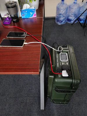 เครื่องชาร์จมือถือ 6000W 6048Wh พร้อมแผ่นพลังแสงอาทิตย์ USB และแบตเตอรี่ลิธีโอชาร์จรถยนต์