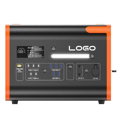 40ah ส้ม OEM ODM 2200W โฮมโซลาร์เจนเนอเรตเตอร์ นอกแคมป์ โรงไฟฟ้าพกพา