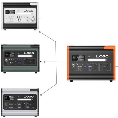 LiFePO4 สถานที่พลังงานพกพา 40ah/2200W/2400W สําหรับการชาร์จหลายฉากและฉุกเฉิน