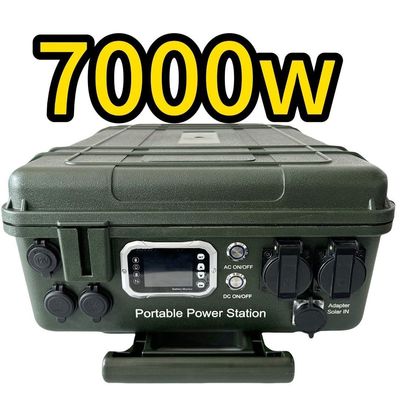 ระยะ Soc 5%-95% การจัดหาพลังงานฉุกเฉินภายนอก 7000W โรงไฟฟ้าพกพาสําหรับครัวเรือน