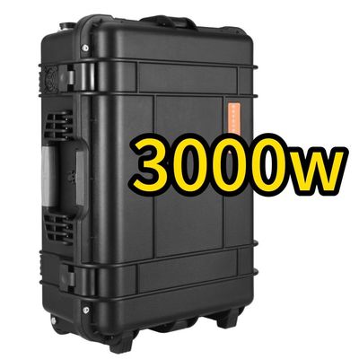 แบตเตอรี่ LiFePO4 3000W/3000wh สถานที่พลังงานพกพา โทรศัพท์มือถือ เตรียมพร้อม แคมป์จําเป็น